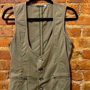 Women's Vest Khaki Size M